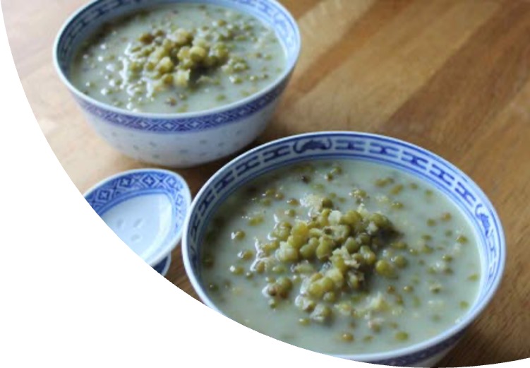 Mung Bean With Grass Jelly Noodle