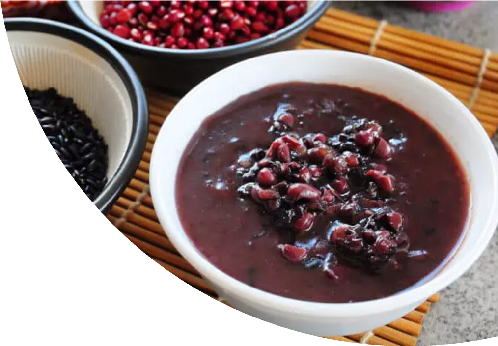 Purple Rice Red Bean Dessert