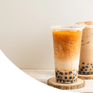 Thai Milk Tea With Agar Boba