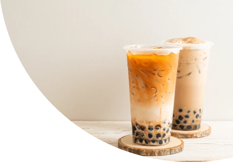 Thai Milk Tea With Agar Boba