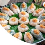 Vegan White Gyoza (Choi pan) (Taro mushroom)