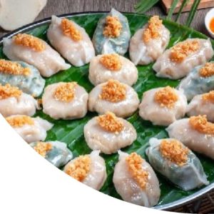 Vegan White Gyoza (Choi pan) (Taro mushroom)